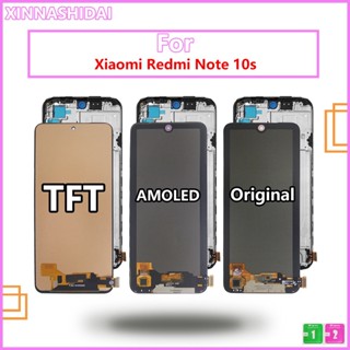 หน้าจอแสดงผล LCD ดิจิทัล LCD สําหรับ Xiaomi Redmi Note 10s m2101k7bg m2101k7bi m2101k7bny m2101k7bl