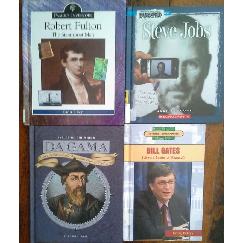 U12 Robert Fulton, Da Gama, Steve Jobs, Bill Gates หนังสือมือสอง ปกแข็ง