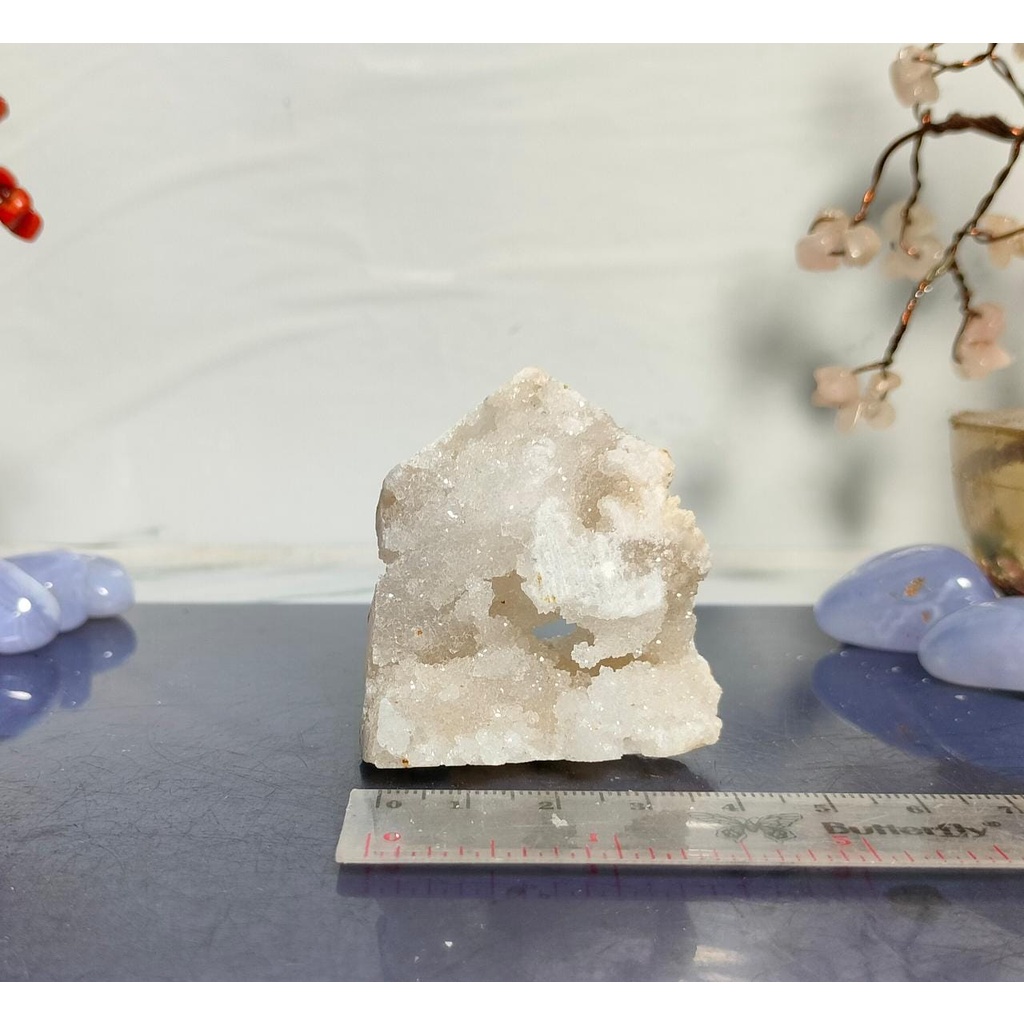 Clear Quartz Druzy Geode Agate Morocco point [ 6 ]