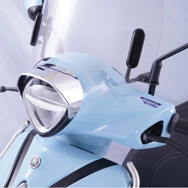 ฝาครอบไฟหน้าสีโครเมี่ยม สีดำ ใส่กับรุ่น GRND FILANO HYBRID CONNECTED ปี2023-2026