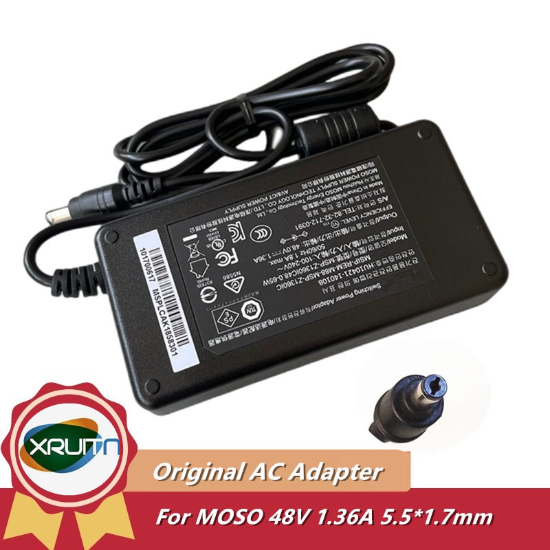 ของแท้ MOSO DC 48V 1.36A 65W MSP-Z1360IC48.0-65W HU10421-140108 Switching Power Adapter สําหรับเครื่