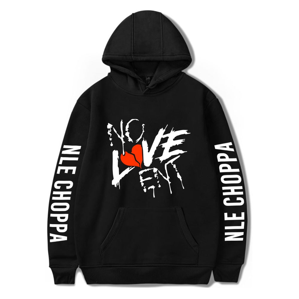 Nle Choppa Hoodie ผู้ชาย Hiphop Punk Vintage เสื้อกันหนาว