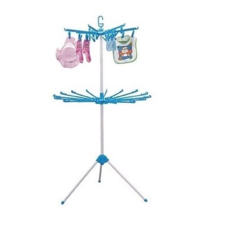 LION STAR LAUNDRY HANGER TRIPOD - สีชมพู