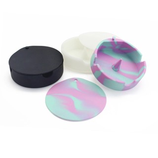 TECH Silicone Ashtray Premium Silicone Rubber High Temperature Heat Resistant Round Design Ashtray Durable