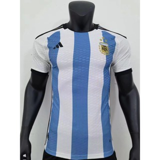 เสื้อกีฬาแขนสั้น ลายทีมชาติฟุตบอล Argentina 22-23 ชุดเหย้า สําหรับผู้ชาย ไซซ์ S-2XL