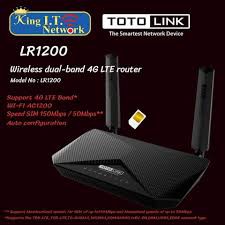 TOTO LINK AC1200 Wireless Dual Band 4G LTE R Model : LR1200/ sim router 4G