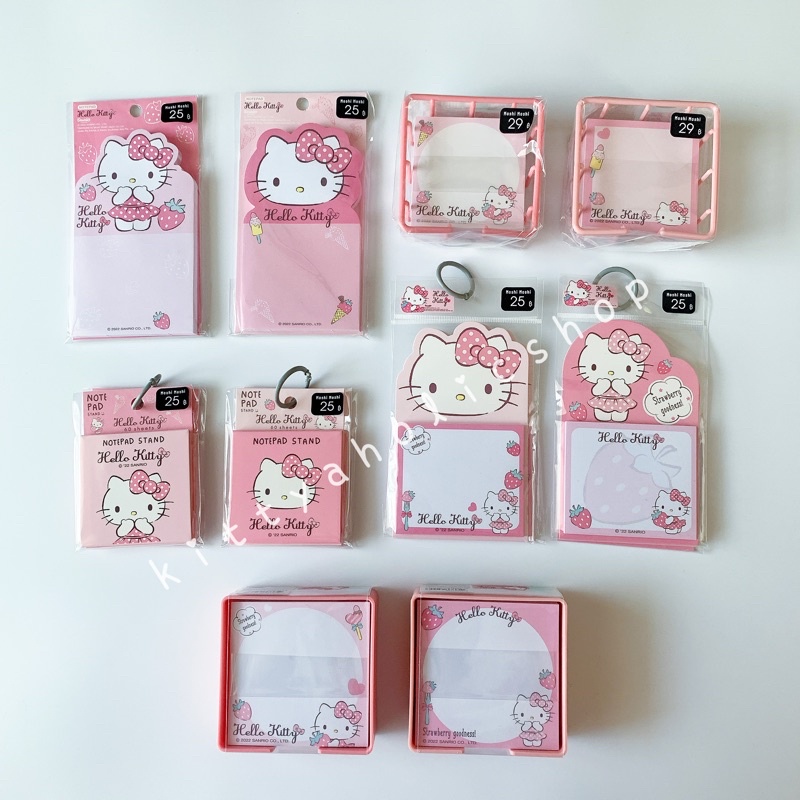 Moshi Moshi กระดาษโน๊ตคิตตี้ กระดาษโน๊ต คิตตี้ Kitty