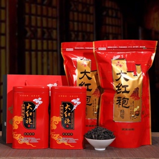 ❧▽ชาใหม่ของแท้ Wuyi Mountain Dahongpao ชาอบเชยชาดำกลิ่นหอมแรง Wuyi Rock Tea ถุงชาบำรุงกระเพาะอาหาร 250 กรัม