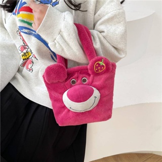 Yb1 กระเป๋าสะพายไหล่ ลายการ์ตูน Toy Story Lotso ความจุขนาดใหญ่ แฟชั่นสไตล์ญี่ปุ่น สําหรับเด็กผู้หญิง BY1