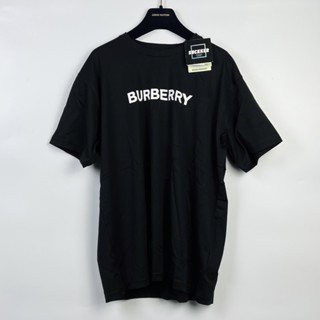 เสื้อยืด Burberry logo สีดำ