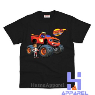 เสื้อยืด พิมพ์ลาย Blaze AND THE MONSTER MACHINES สําหรับเด็ก