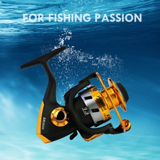 🎣 YUMOSHI รอกตกปลา EK1000-7000 ซีรีส์ 13BB อัตราส่วน 5.1: 1 ขดลวดโลหะร็อคเต็นท์สองส่วนรอกตกปลารอกตกปลา