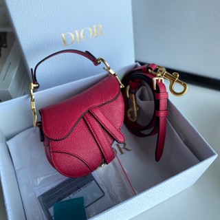 CHTISTIAN DIOR SADDLE MICRO SIZE 13Cm  งานออริเทียบแท้ ( สีใหม่ปีใหม่ มาพร้อมสายสะพาย คุ้มมาก ของเเท้ของสีใหม่กับ ปี่นี้