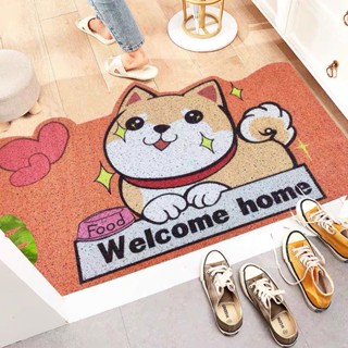พรมเช็ดเท้า carpet สินค้าพร้อมส่ง ลายการ์ตูน พรมดักฝุ่น พรมกันลื่น พรมหน้าบ้าน  ขนาด40X60 คุณภาพดี ทำความสะอาดง่าย พรม