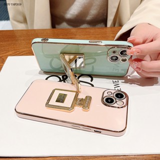 Huawei Y6 Y6P Y7 Y9 Y7A Y8P Prime Pro 2019 2020 เคสหัวเว่ย สำหรับ Case Mirror Perfume Folding Bracket เคสนิ่ม เคส เคสโทรศัพท์ เคสมือถือ Soft Cases