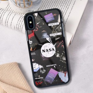 ล่าสุด เคสโทรศัพท์มือถือแบบมันวาว ลาย Rou Custom [NASA] สําหรับ Iphone X XS Hp X XS เคส