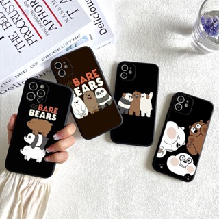 เคสโทรศัพท์มือถือ TPU นิ่ม ปิดด้านหลัง ป้องกันเลนส์ ลายการ์ตูน We Bare Bears น่ารัก สําหรับ Apple iphone 14 13 Mini 12 11 Pro MAX X XS XR 6S 7 8 Plus SE 2020