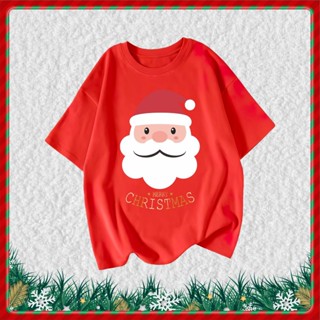 🌟พร้อมส่ง🌟เสื้อยืดคริสต์มาส พร้อมสต็อก ผ้าฝ้าย100% 2022  เสื้อยืดคริสต์มาส เสื้อยืดครอบครัว เสื้อยืดเด็กเสื้อยืดคริสต์มา