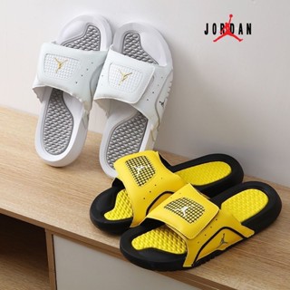 Nike ของแท้ 100% AJ Hydro 6 AJ6 รองเท้าแตะลําลอง กันลื่น สําหรับผู้ชาย ผู้หญิง เหมาะกับการเล่นกีฬา 881473