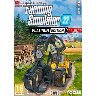 Farming Simulator 22 Platinum Edition (13 DLC) แผ่นและแฟลชไดร์ฟ  เกมส์ คอมพิวเตอร์  Pc และ โน๊ตบุ๊ค