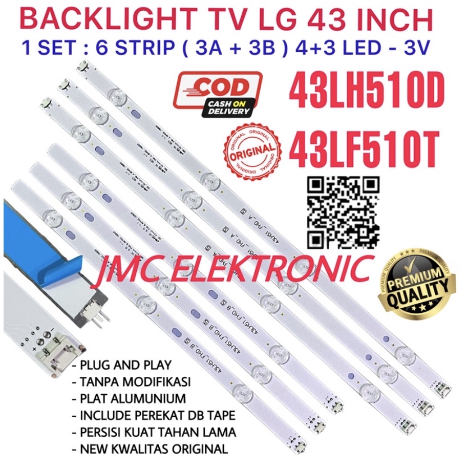 LG 43 นิ้ว LED TV BACKLIGHT 43LH510D 43LF510T 43LH510 43LF510 LG 43 IN 7K 3V