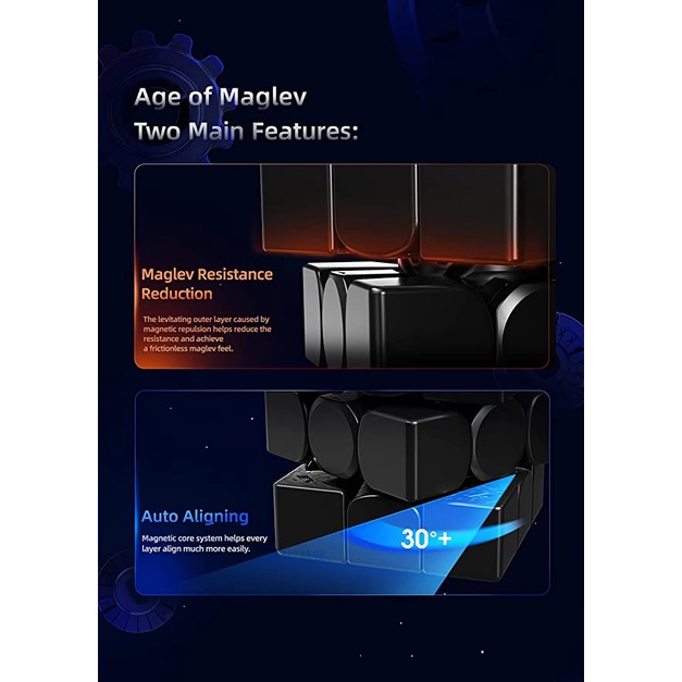GAN 13 MagLev Frosted UV Coated GAN Mirror M รูบิคแม่เหล็ก 2022 3x3 ...