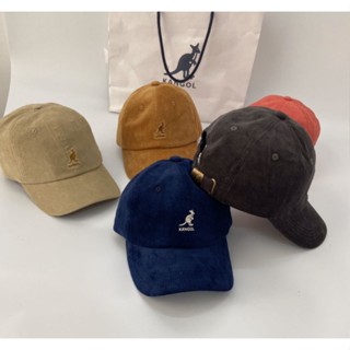 kangol ผ้าลูกฟูก คุณภาพสูง ผู้ชายและผู้หญิง หมวกเบสบอล