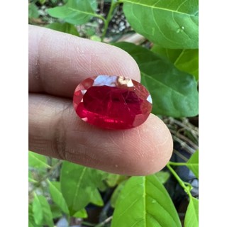 synthetic Ruby 12x14 mm  10.95 carats 1 pieces