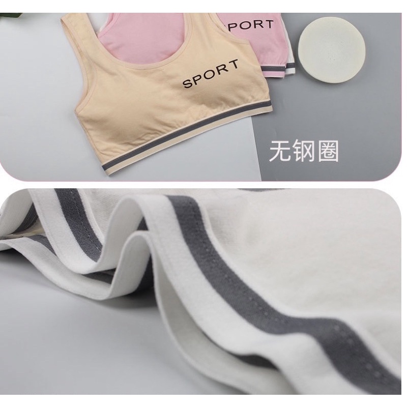 🔥New！5สี 2แบบ ชุดชั้นในสปอร์ตบรานักเรียน มีทั่งหมด สามารถเลือกสีได้ ETNY - รูปที่ 3