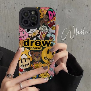 เคสโทรศัพท์มือถือหนัง ลาย Justin Bieber drew bear สําหรับ iphone 14 Pro Max i14 plus 13 Pro Max i13 13pro 11 Pro Max i11 X XR Xs Max 7 plus 8 plus 12Pro 12 Pro Max