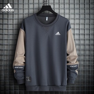 【Adidas】เสื้อสเวตเตอร์ จัมเปอร์ แขนยาว คอกลม ทรงหลวม แบบสวมหัว แฟชั่นฤดูใบไม้ผลิ และฤดูใบไม้ร่วง สําหรับผู้ชาย