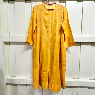 เสื้ออินเดีย/ ชุดเดรส/ ชุดเซต 2 ชิ้น/ BIBA Womens Straight Kurta / Made in India/สินค้ามือสอง