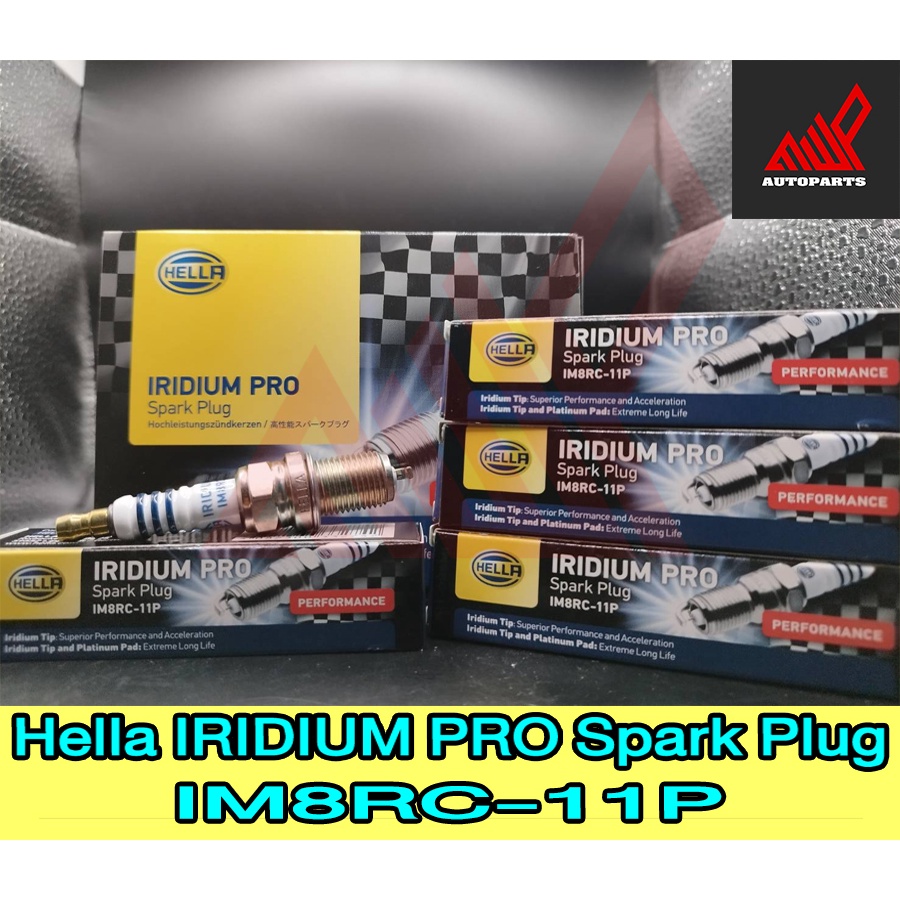 หัวเทียน Hella IRIDIUM PRO Spark Plug (IM8RC-11P) ราคาต่อหัว