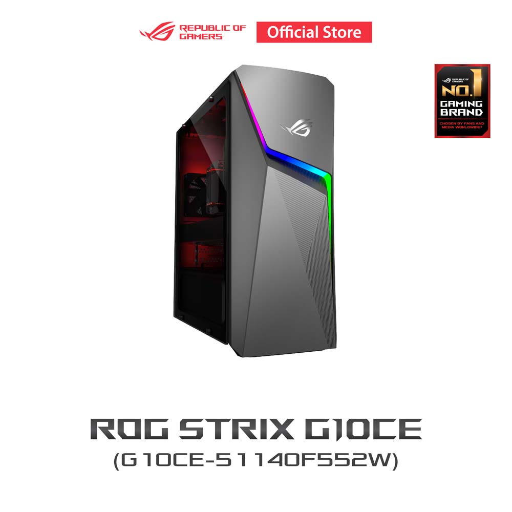 ASUS ROG Strix G10CE, desktop, Intel Core i5-11400F, 16 GB Memory, NVIDIA GeForce RTX 2060S, 512 GB 