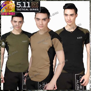 เสื้อคอกลมคอมแบท5.11 Tactical T-shirts เสื้อยืดคอกลมนุ่ม ยืดแต่ไม่ย้วย ยับยากไม่ต้องรีดเหมาะเดินป่าลาดตระเวนแห้งเร็ว