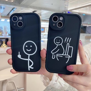 สำหรับ เคส iPhone 11 14 13 12 Pro Max เคสแสดงออกการ์ตูนเข้ากันได้สำหรับ iPhone 11 14 13 12 Pro Max XR XS X 7 8 Plus 6 6S SE2 SE3 ปลอกคู่น่ารักกล้องป้องกันเลนส์ 7Plus 8Plus 14Pro 12Pro 13Pro 11Pro Max 14Plus