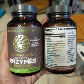 Sunwarrior, Enzorb Digestive Enzymes, 90 Vegan Capsules.