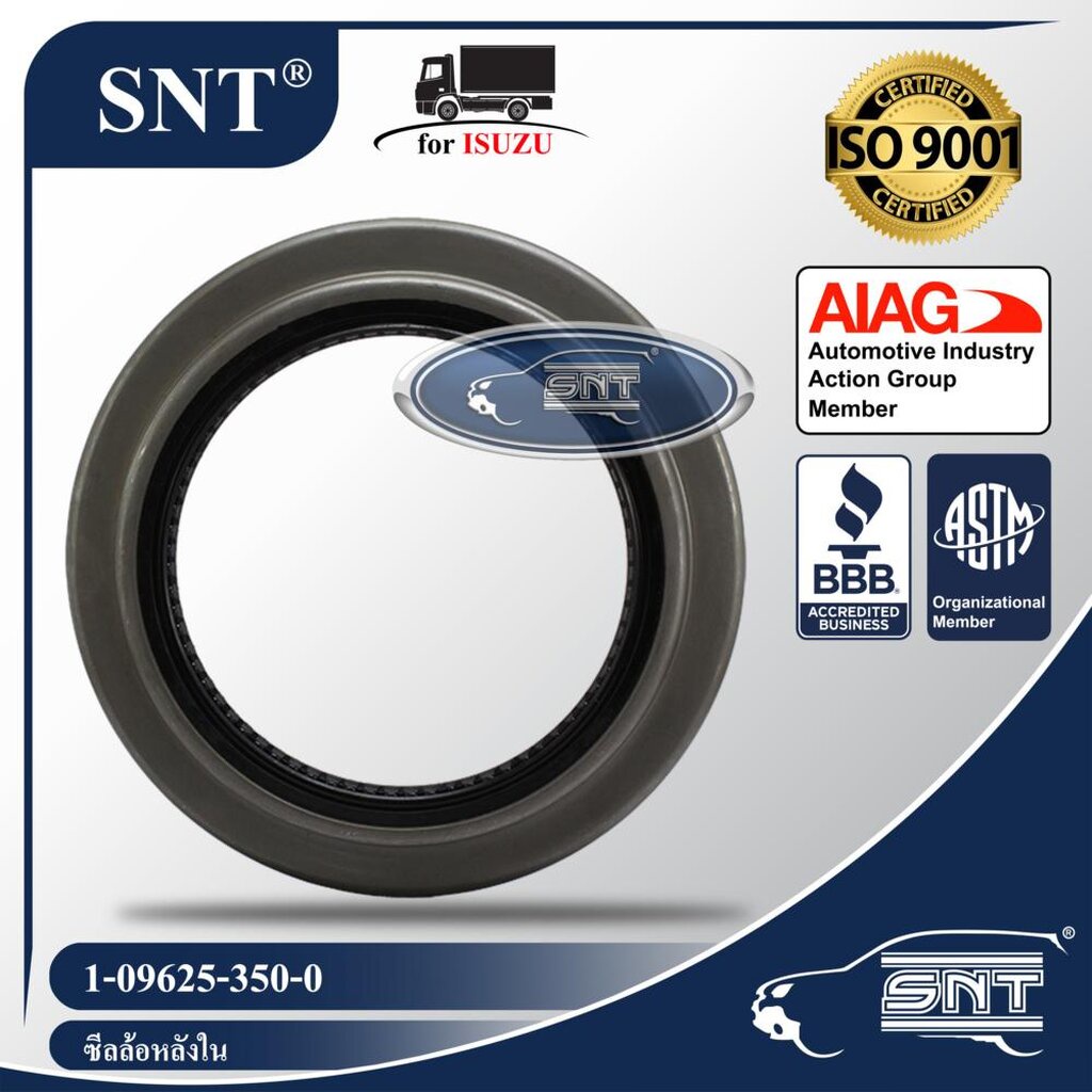SNT ซีลล้อหลังใน, Oil Seal – ISUZU ( อีซูซุ ) รุ่น DECA, FSR, JUMBO, Rocky, FXA, CXM, JCZ P/N 1-09625-350-0, 1096253500 ราคา ถูกที่สุด ดีลบีเคเค แกลเลอรีภาพที่ 2