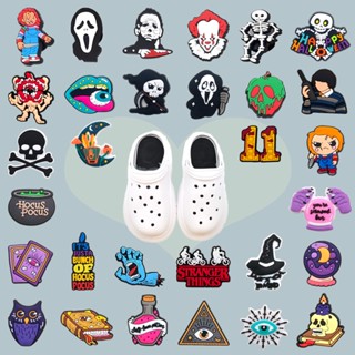 CROCS ขายดี จิ๊บบิท PVC รูปการ์ตูนน่ารัก 33 ชิ้น สําหรับตกแต่งรองเท้าเด็กผู้หญิง ปาร์ตี้ฮาโลวีน