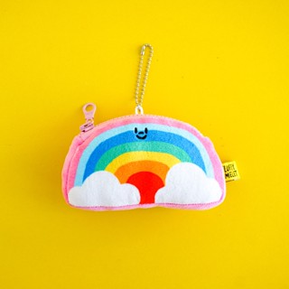 RAINBOW FLUFFY COIN BAG