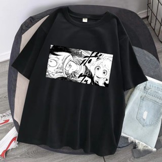 Spy X Family - Anya Vs Damian Art Print Men T-Shirt High Quality Tee Clothes Loose Cotton T Shirts Breathable Mens Stree