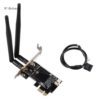 【Pc】การ์ดอะแดปเตอร์ Wifi WLAN ไร้สาย บลูทูธ เป็น PCIE-1X เป็น NGFF-Ekey PCIE สําหรับแล็ปท็อป Pc