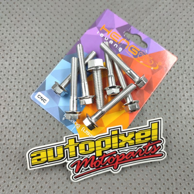 น๊อตเกลียว Probolt 10 ยาว 4 ซม. สแตนเลส 2 คีย์ m6x40 heng thailand