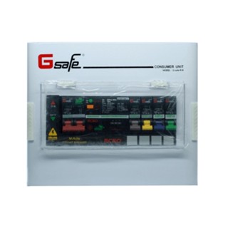 G-Safe ตู้คอนซูมเมอร์สำเร็จ(เมน+กันดูด) 4 ช่อง 63A