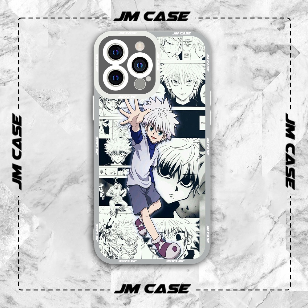 JMCase killua Collage Hunter x Hunter อะนิเมะมังงะ iphone case samsung xiaomi oppo ขอบสี่เหลี่ยม