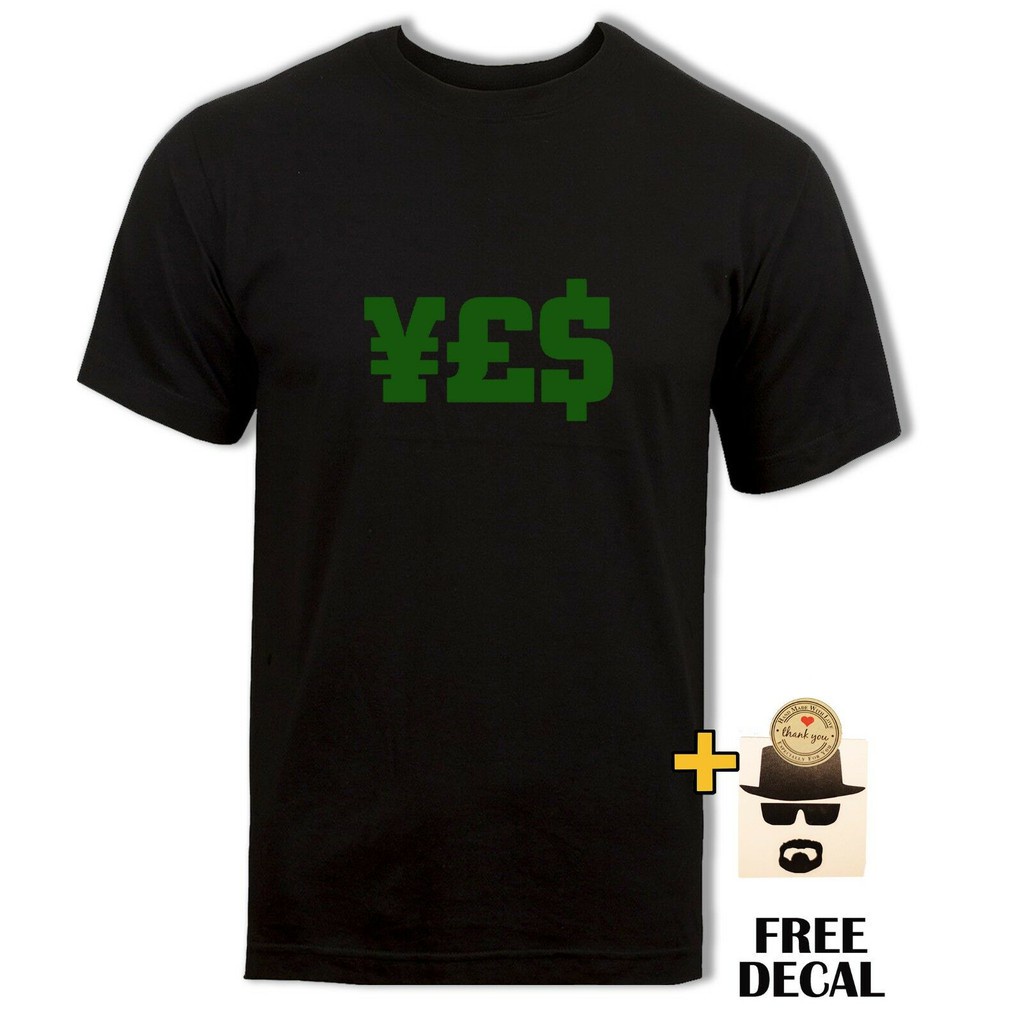 [COD]Mowei7 [พร้อมส่ง] เสื้อยืดผ้าฝ้าย 100% พิมพ์ลาย Hustler Yes Yen Pounds Dollars Entrepreneurs โอ