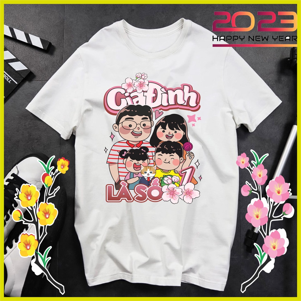 ชุดครอบครัว เสื้อสําหรับ 3/4/5 คน FAMILY IS NUMBER 1