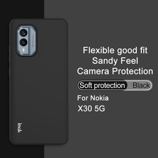 Original Imak เคสซิลิโคน TPU แบบนิ่ม เนื้อแมตต์ บางพิเศษ พร้อมสายคล้อง สําหรับ Nokia X30 5G