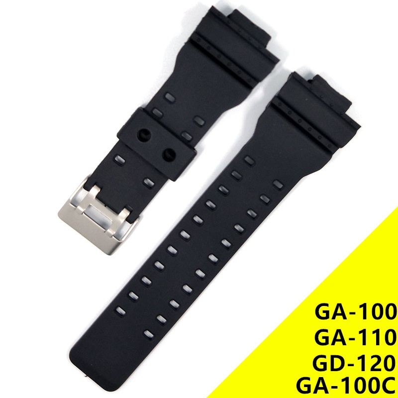 สายนาฬิกาข้อมือซิลิโคน แบบนิ่ม สําหรับ Casio G shock GA-100 GA-110 GA120 GD100 GD110 GD-120 GW-8900 GLS-100