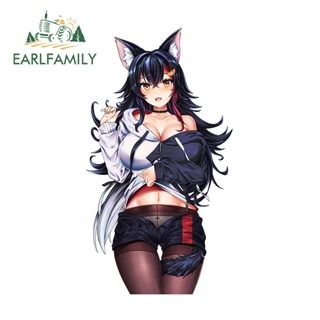 Earlfamily สติกเกอร์ไวนิล ลาย Ookami Mio Dakimakura (Hololive) กันน้ํา สําหรับติดตกแต่งรถยนต์ แล็ปท็อป กีตาร์ กระเป๋าเดินทาง 13 ซม.